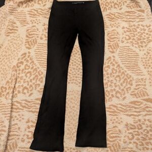 Black Stretch Flare Leg Pants